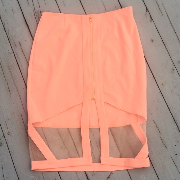 AKIRA Dresses & Skirts - AKIRA Sheer insert skirt M
